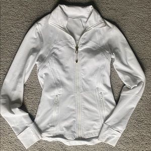 Lululemon White Zip-Up